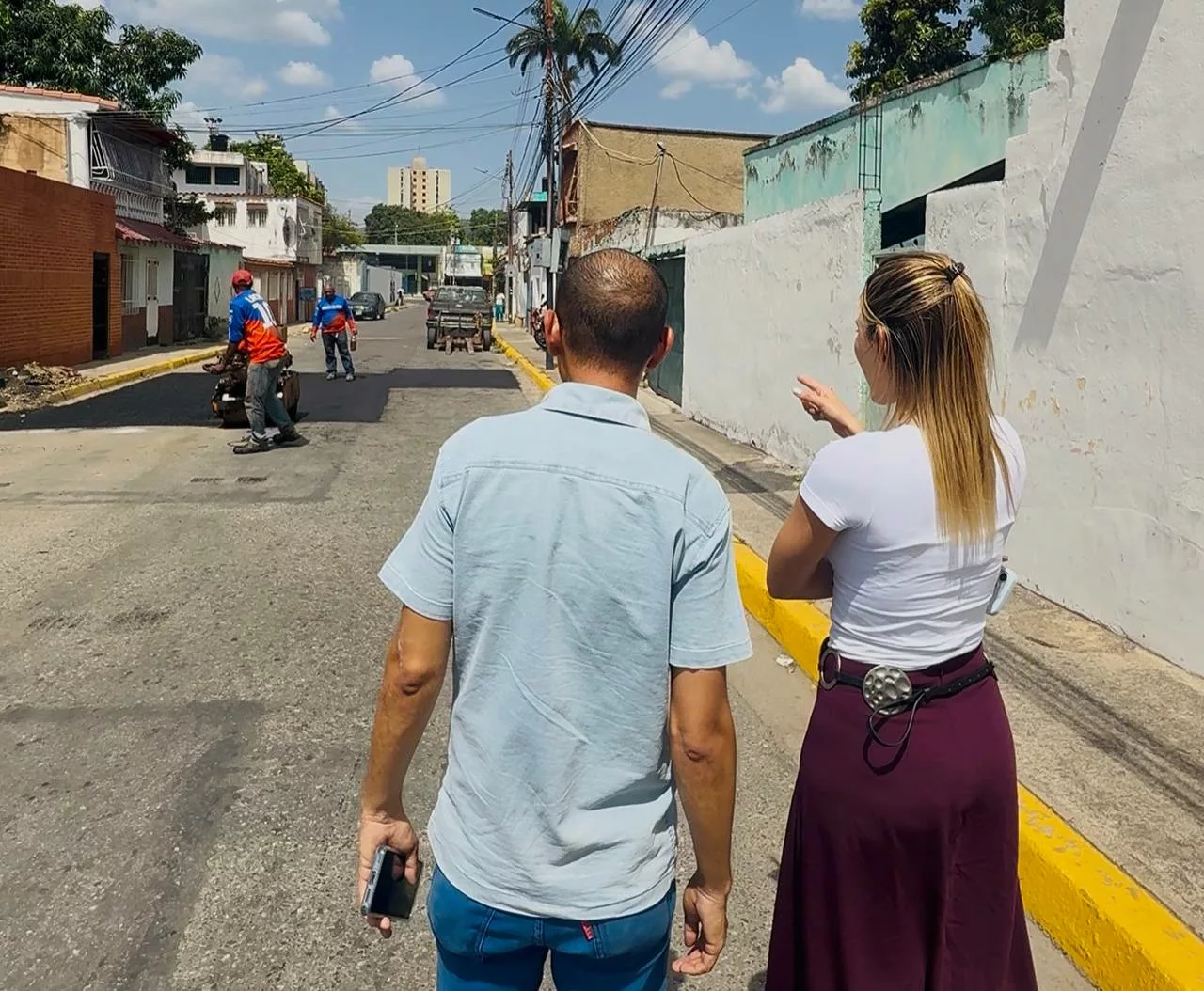 Alcaldesa Elizabeth Niño supervisa continuación de rehabilitación de vías en Barrio Unión